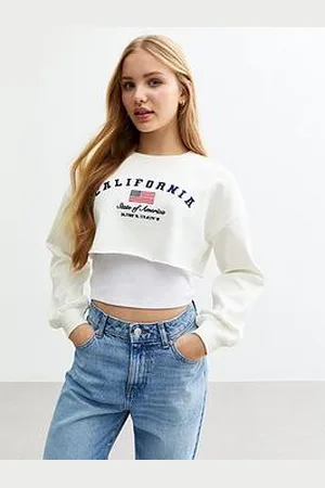 New Look Girls California Cropped Sweatshirt