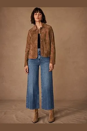 mint&berry Indigo Culotte Crop Wide Jean