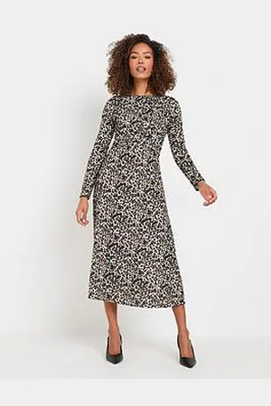 M&Co Animal Print Twist Front Dress