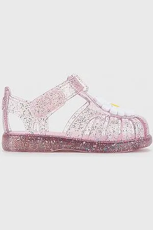 igor Tobby Gloss Glitter Flower Jelly Sandal