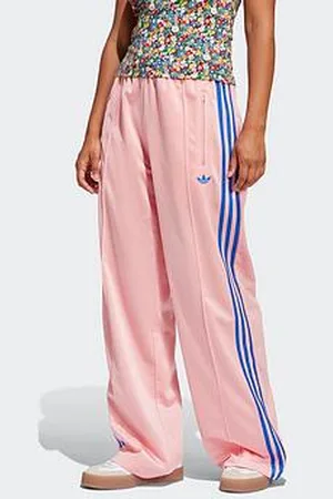 adidas Womens Firebird Loose Tracksuit Pants - Pink