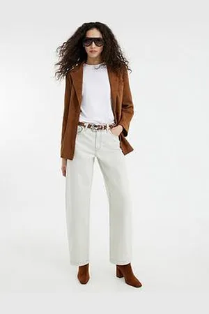 River Island Barrel Jean - Ecru