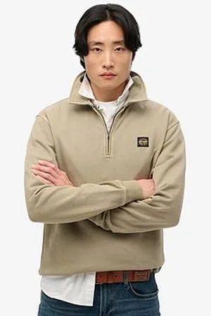 Superdry Contrast Stitch Half Zip Sweat Top
