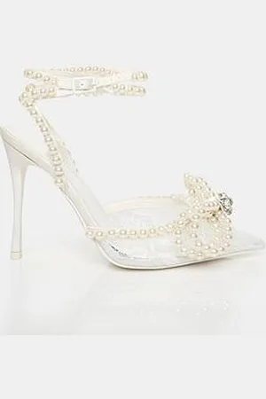 Public Desire Midnight Lace Heeled Shoes