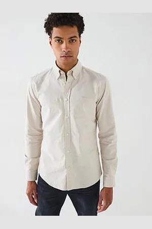 HUGO BOSS Roan Slim Fit Button Down Logo Washed Oxford Shirt