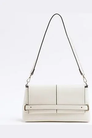 River Island Faux Leather Fold Over Clutch Bag
