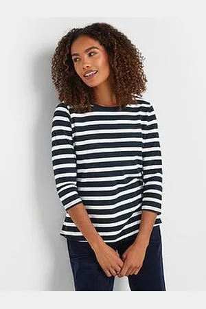 M&Co 3/4 Sleeve Crew Neck Top