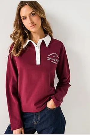 Very Collar Detail Long Sleeve Sweatshirt