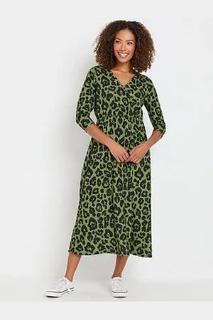 M&Co Long Sleeve Animal Jersey Dress