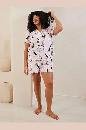 Chelsea Peers Puffin Print Short Pyjama Set