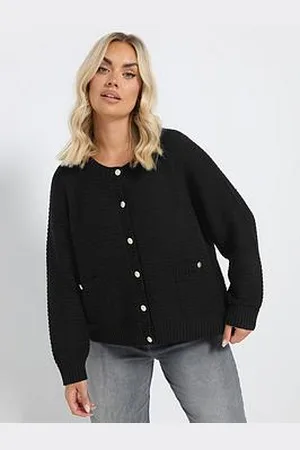 Yours Curve Button Thru Cardigan