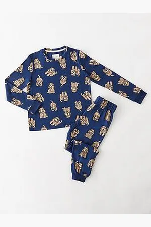 Chelsea Peers Kids Unisex Cockapoo Print Long Pyjama Set