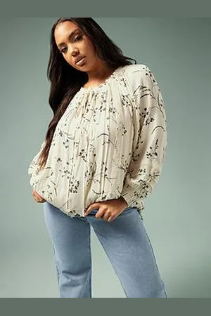 Yours Curve Boho Pintuck Blouse