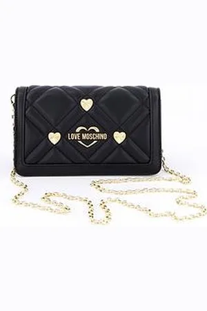 Moschino Quilted Chain Studded Purse