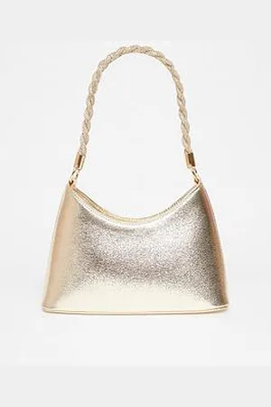 Quiz Diamante Twist Handle Bag