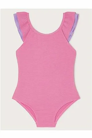 Monsoon Girls Frilly Seersucker Swimsuit