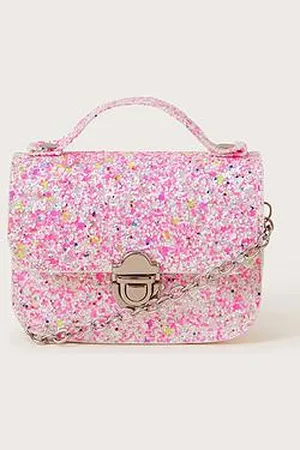 Monsoon Girls Mini Glitter Satchel Bag