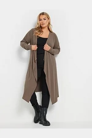 Yours Curve Waterfall Rib Midaxi Cardigan
