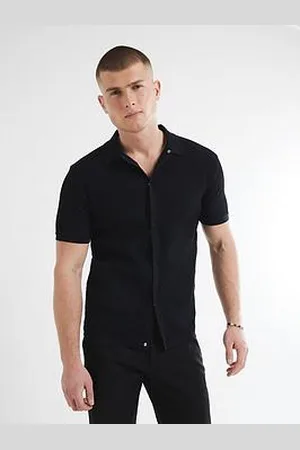 River Island Short Sleeve Brick Pointelle Shirt