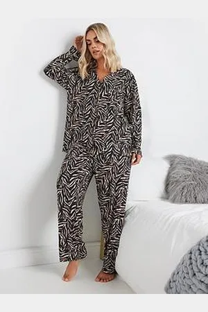 Yours Curve Soft Touch Zebra Pyjama Set