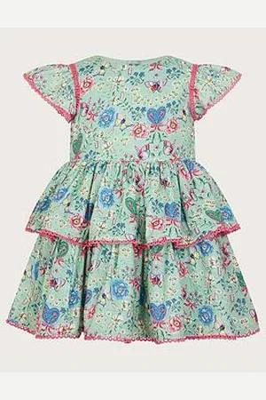 Monsoon Baby Girls All-Over Butterfly Print Dress