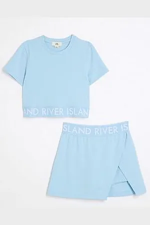River Island Girls Ri Waistband Top And Skort Set - Baby