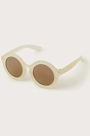 Monsoon Baby Girls Round Glitter Sunglasses