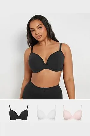 Yours Curve 3 Pack Mesh Padded Bra - Multi