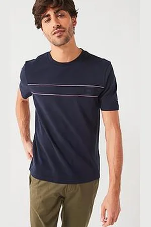 Tommy Hilfiger Regular Fit Global Stripe Block Piping Trim T-Shirt
