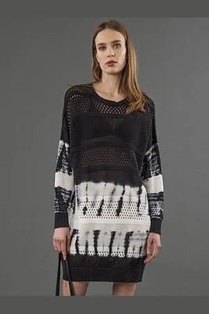 Religion Spinel Tie Dye Knitted Tunic Dress