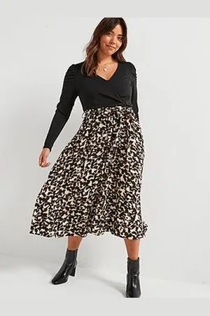 Very 2 In 1 Animal Midi Dress