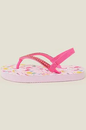 Accessorize Girls Sunbeam Print Flip Flops