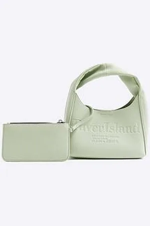 River Island Faux Leather Debossed Ri Scoop Bag