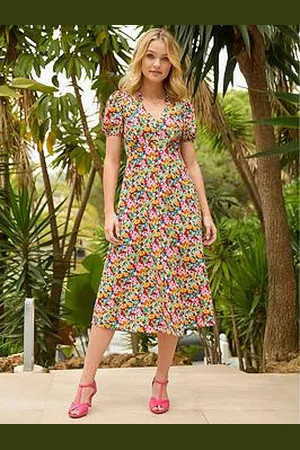 Joe Browns Floral Fancy Printed Midi Dress