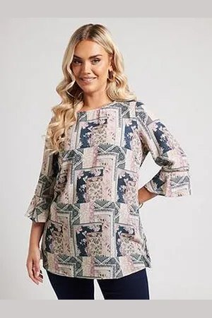 Yours Curve Crochet Trim Blouse