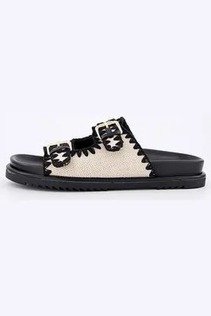 Very Double Buckle Footbed Sandal