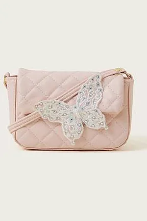 Monsoon Girls Bling Butterfly Quilted Bag