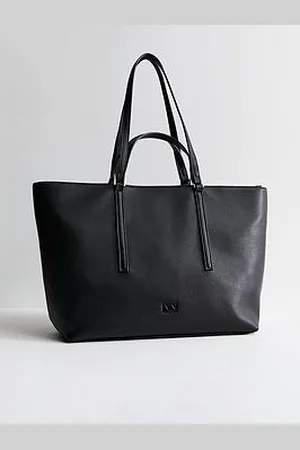 New Look Faux Leather Double Handle Tote Bag