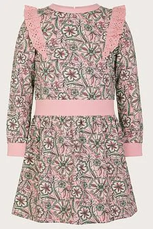 Monsoon Girls Scorched Paisley Print Dress