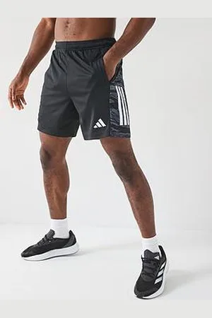 adidas Mens Training Camo 3 Stripe Shorts