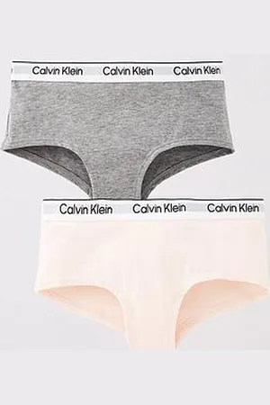 Calvin Klein Girls 2 Pack Modern Cotton Shorty Briefs