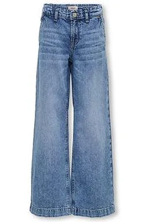 ONLY Girls Comet Wide Leg Jeans - Denim