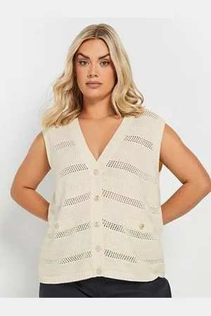 Yours Curve Button Through Waistcoat