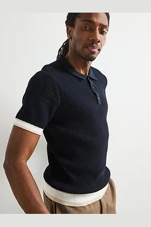 Very Man Knitted Tipped Polo Shirt