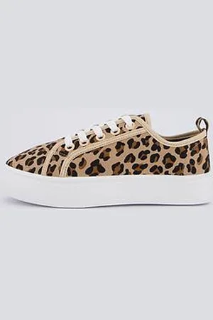Everyday Basic Standard Canvas Lace Up Platform Trainers