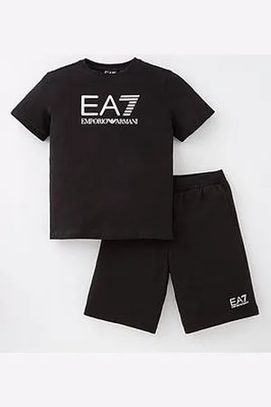 EA7 Boys Visability T-Shirt And Jog Shorts Set