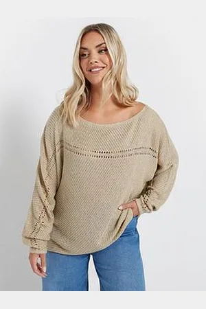 Yours Curve Batwing Smiling Yarn Jumper