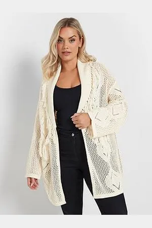 Yours Curve Fringe Cardigan
