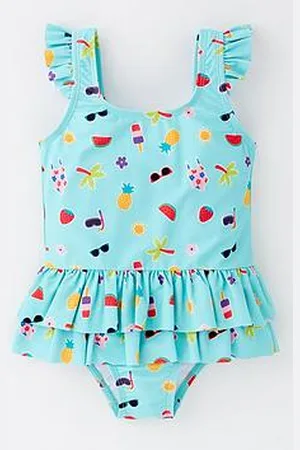Very Girls Frill Summer Print Swimsuit