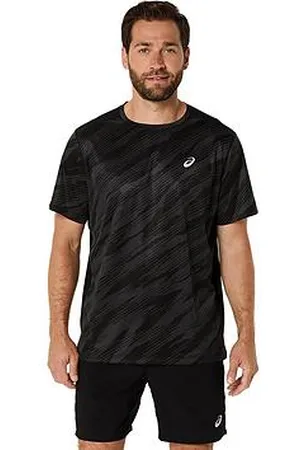 Asics Mens Running Core All Over Print Short Sleeve Top